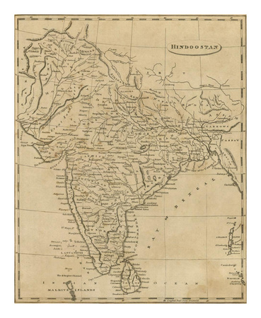 Hindoostan, c.1812 Print by Aaron Arrowsmith