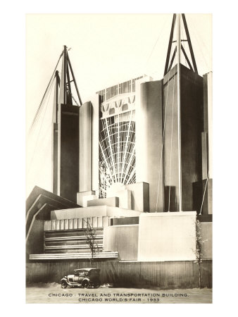 Travel and Transportation Building, Chicago World's Fair Giclee ...