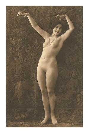 Exotic Vintage Nude Premium Poster