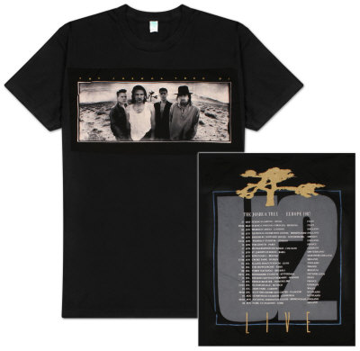 u2 joshua tree t shirt