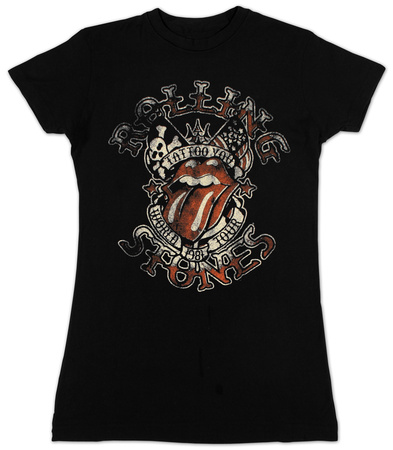 Tattoos     on Women S  The Rolling Stones   Tattoo You Tour T Shirt
