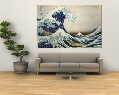 The Great Wave of Kanagawa , c.1829 Wandgemälde
