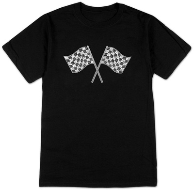 Flag Auto Racing Nascar Symbol on Racing Flags T Shirt Allposters Co Uk