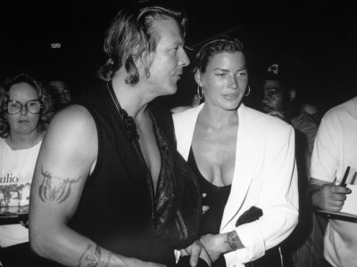 Mickey Rourke and Carrie Otis Spotted Outside the Roxbury Club in Los 