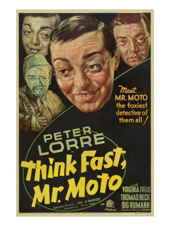 Think Fast, Mr. Moto, Peter Lorre, 1937 Photo