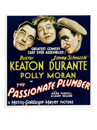 Passionate Plumber, Buster Keaton, Polly Moran, Jimmy Durante, 1932 Photo