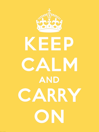 Keep Calm and Carry On Poster by  The Vintage Collection