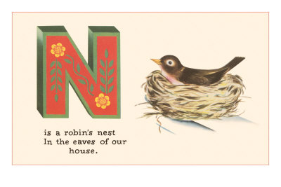 N is a Robin's Nest Premium Poster