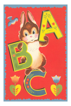 ABC, Rabbit Premium Poster