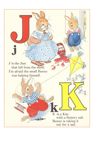 J is for Jam, K is for Kite Premium Poster