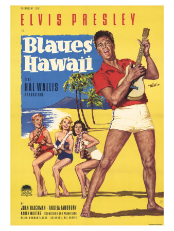 Blue Hawaii , German Movie Poster, 1961 Prints!