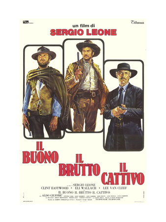 The Good, The Bad and The Ugly, Italian Movie Poster, 1966 Print