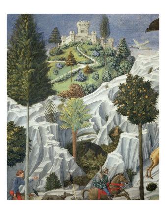Procession of the Magi: Wall with Lorenzo, detail (Castle) Giclee Print