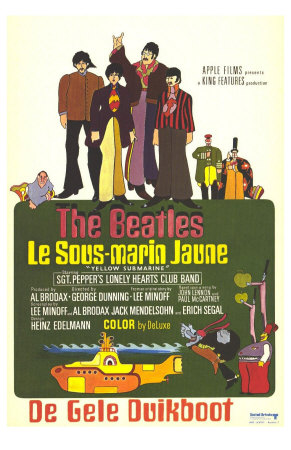 Yellow Submarine, French Movie Poster, 1968 Premium Poster