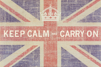 Carry on Keep Calm And Carry On Union Jack Posters Van Ben James Bij