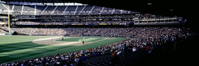 Baseball Players Playing Baseball in Stadium, Safeco Field, Seattle, King County, Washington State Photographic Print by  Panoramic Images