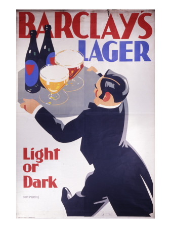 Barclay's Lager Advertisement for Light or Dark Giclee Print