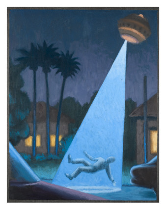 UFOs, Roswell Crash Giclee Print by Michael Buhler