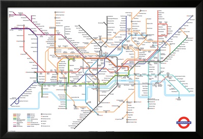 London Tube  on London Underground Map Lamina