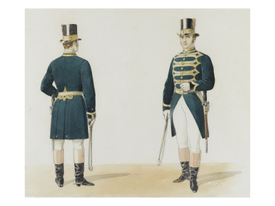 Piercing Aumont Imperial Stables, Twenty Watercolors of Models Delivered Imperial Stables and Jobs Giclee Print