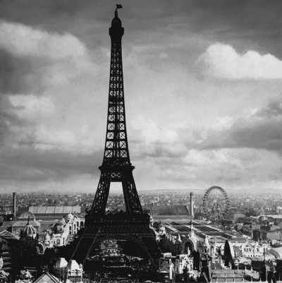 Findpicture  Eiffel Tower on The Eiffel Tower  Paris France  C 1897 P  Steres Por Tavin Na