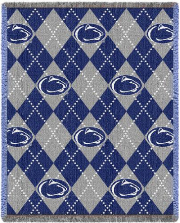 Penn State University, Plaid Throw Blanket