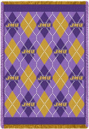 James Madison University, Plaid Throw Blanket