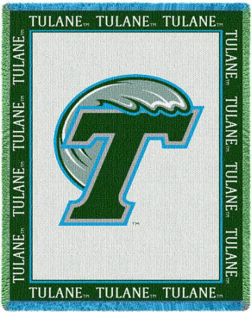 Tulane University Logo. Tulane University, Logo Throw