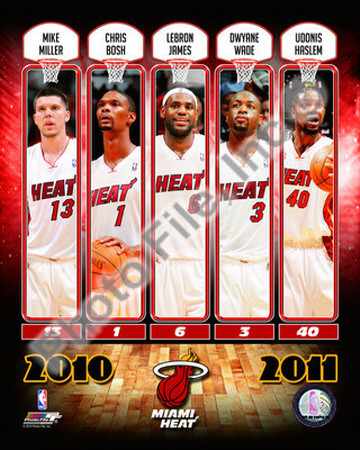  Miami Heat Players on 2010 11 Miami Heat Team Composite Photo   Allposters Co Uk