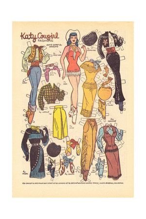 Archie Comics Retro: Katy Keene Cowgirl Fashions (Aged) Posters by Bill Woggon