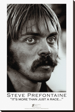 Steve Prefontaine, Portrait Stretched Canvas Print by Brian Lanker