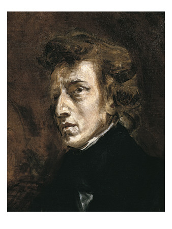 Frédéric Chopin Poster by Eugene Delacroix