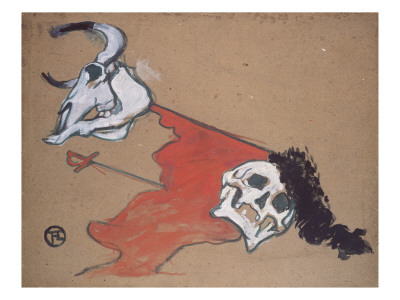 Bullfighting Giclee Print by Henri de Toulouse-Lautrec