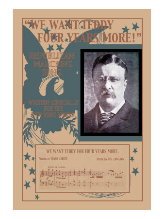 We Want Teddy Four More Years, c.1904 Wall Decal