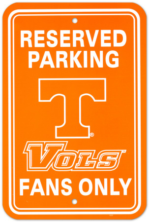 NCAA University of Tennessee Parking Sign Wall Sign
