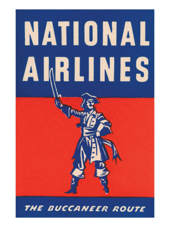 Nation Airlines - the Buccaneer Route Posters