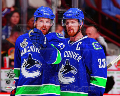 Vancouver Canucks - Henrik Sedin & Daniel Sedin Game 1 of the 2011 NHL Stanley Cup Finals(6) Photo