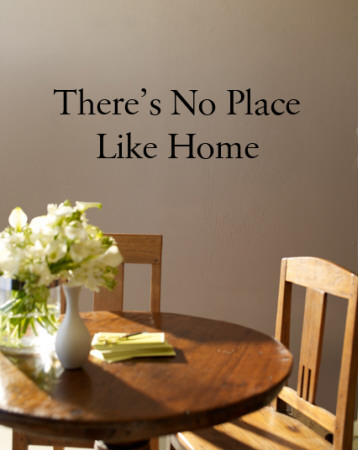 There's No Place Like Home Wall Decal