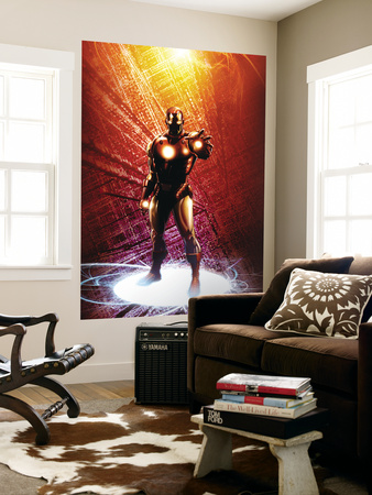 Invincible Iron Man No.14 Cover: Iron Man Wall Mural by Salvador Larroca