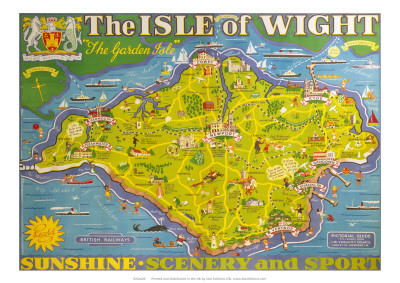 The Isle of Wight, BR, c.1949 Giclee Print by Tom Smith