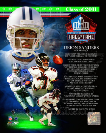 Deion Sanders 2011 Hall of Fame Composite Photo