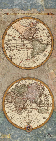 World Map Panel I Posters by Elizabeth Medley