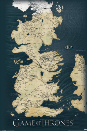 Game of Thrones-Map Prints