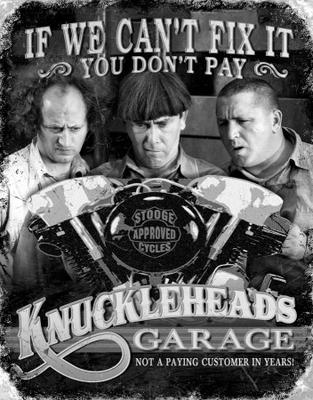 Stooges - Knuckleheads Tin Sign