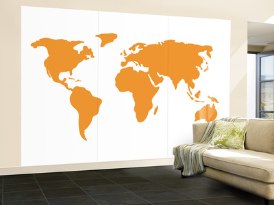 Orange World Wall Mural – Large