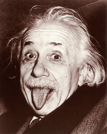 Albert Einstein Affiche format carte