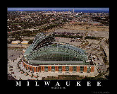 Milwaukee Brewers - Miller Park Posters by Mike Smith