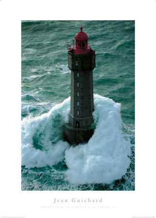 Phares Dans La Tempete  Kereon Reproduction d'art