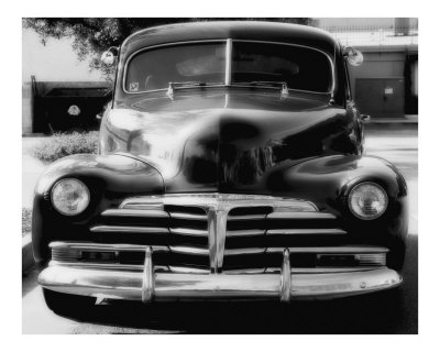 Vintage Chevrolet In Black And White Photographic Print