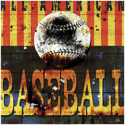 Baseball Poster by Mark Andrew Allen